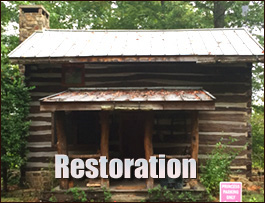 Historic Log Cabin Restoration  Lillington, North Carolina